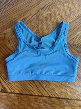 Cleo Harper Blue Mesh Sports Bra - Womens Size XS